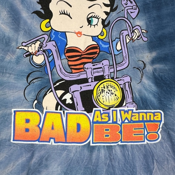 Vtg 2002 Betty Boop As Bad As I Wanna Be Shirt By Free Tee Shirt Sz XL - Picture 4 of 9